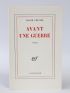 GRENIER : Avant une guerre - Prima edizione - Edition-Originale.com