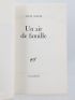 GRENIER : Un air de famille - First edition - Edition-Originale.com