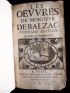 GUEZ DE BALZAC : Les oeuvres de Monsieur de Balzac - Edition-Originale.com