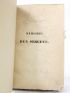 GUILLEMARD : Mémoires de Robert Guillemard, sergent en retraite, suivis de documens historiques, la plupart inédits de 1805 à 1823 - First edition - Edition-Originale.com