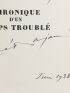 GUITRY : Chronique d'un Temps troublé - Libro autografato, Prima edizione - Edition-Originale.com