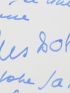 GUS BOFA : Lettre autographe signée adressée à Carlo Rim : 