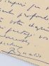 HAHN : Lettre autographe signée à madame julia Daudet à propos de la mort de son petit-fils Philippe à l'âge de 14 ans  : 