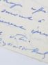 HAHN : Lettre autographe signée à Marthe Daudet la remerciant pour ses mots réconfortants après la disparition de sa soeur : 