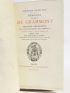 HAMILTON : Mémoires du comte de Grammont. Histoire amoureuse de la cour d'Angleterre sous Charles II - Edition-Originale.com