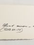 HARTUNG : Carte de voeux adressée à Georges et Alice Raillard pour l'année 1970 signée et par Hans Hartung et Anna-Eva Bergman  - Autographe, Edition Originale - Edition-Originale.com