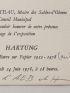 HARTUNG : Carton d'invitation signé par Hans Hartung à l'inauguration de la rétrospective de ses oeuvres au musée de l'abbaye de Sainte-Croix des Sables-d'Olonne - Autographe - Edition-Originale.com