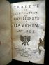 HAY MARQUIS DU CHATELET : Traitte de l'education de Monseigneur le Dauphin, au Roi - Edition-Originale.com