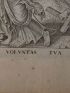Fiat voluntas tua sicut in celo et in terra. (Matt. 6.10.). Gravure originale du XVIIe siècle - Erste Ausgabe - Edition-Originale.com