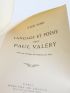 HENRY : Langage et poésie chez Paul Valéry - Erste Ausgabe - Edition-Originale.com
