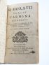 HORACE : Q. Horatii Flacci carmina expurgata. Appendix De diis et heroibus et poeticis - Edition-Originale.com