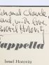 HOROVITZ : Cappella - Signed book, First edition - Edition-Originale.com