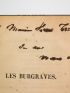 HUGO : Les Burgraves - Libro autografato, Prima edizione - Edition-Originale.com