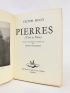 HUGO : Pierres (vers et prose) - Prima edizione - Edition-Originale.com