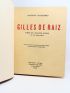 HUIDOBRO : Gilles de Raiz    - Libro autografato, Prima edizione - Edition-Originale.com
