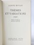 HUXLEY : Thèmes et variations - Erste Ausgabe - Edition-Originale.com