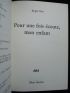 IKOR : Pour une fois écoute, mon enfant - Signed book, First edition - Edition-Originale.com