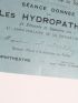Invitation au 41ème anniversaire de la fondation des Hydropathes - Erste Ausgabe - Edition-Originale.com