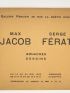 JACOB : Catalogue d'exposition de gouaches et dessins de Max Jacob et Serge Férat à la galerie Percier - Erste Ausgabe - Edition-Originale.com