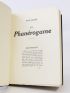 JACOB : Le phanérogame - Autographe, Edition Originale - Edition-Originale.com