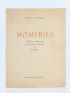 JACQUES : Momeries - Autographe, Edition Originale - Edition-Originale.com