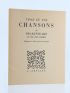 JACQUES : Vingt et Une Chansons de Shakespeare & de son temps - Prima edizione - Edition-Originale.com