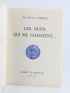 JAMMES : Les Nuits qui me chantent - Signed book, First edition - Edition-Originale.com
