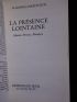 JANKELEVITCH : La présence lointaine. Albeniz, Séverac, Mompou - Signed book, First edition - Edition-Originale.com