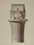 DESCRIPTION DE L'EGYPTE.  Détails du chapiteau du temple de l'ouest. (ANTIQUITES, volume I, planche 21) - Edition Originale - Edition-Originale.com