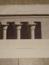 DESCRIPTION DE L'EGYPTE.  Edfou (Apollinopolis magna). Détails d'architecture du grand temple. (ANTIQUITES, volume I, planche 56) - First edition - Edition-Originale.com