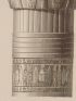 DESCRIPTION DE L'EGYPTE.  Esné (Latopolis). Plans et élévations de six chapiteaux du portique. (ANTIQUITES, volume I, planche 76) - Prima edizione - Edition-Originale.com