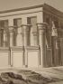 DESCRIPTION DE L'EGYPTE.  Ile de Philae. Vue perspective de l'édifice de l'est. (ANTIQUITES, volume I, planche 28) - Edition Originale - Edition-Originale.com