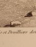 DESCRIPTION DE L'EGYPTE.  Ile de Philae. Vue perspective du second pylône et de la cour qui le précède. (ANTIQUITES, volume I, planche 17) - First edition - Edition-Originale.com