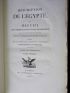 JOMARD : Description de l'Egypte. Antiquités. Descriptions. Tome I complet. Première livraison - First edition - Edition-Originale.com