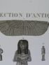 DESCRIPTION DE L'EGYPTE.  Collection d'antiques. Figures, amulettes en scarabée et autres, en terre cuite. En bois. En bronze. En émeraude. (ANTIQUITES, volume V, planche 87) - Prima edizione - Edition-Originale.com