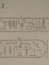 DESCRIPTION DE L'EGYPTE.  Koum Omboû (Ombos). Inscriptions hiéroglyphiques, Détails d'architecture et de bas-reliefs du portique du grand temple. (ANTIQUITES, volume I, planche 43) - Edition Originale - Edition-Originale.com
