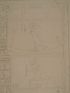 DESCRIPTION DE L'EGYPTE.  Papyrus. Hiéroglyphes. Inscriptions et médailles. Plan, coupes et détails hiéroglyphiques d'un monolithe égyptien, trouvé à Damiette. (ANTIQUITES, volume V, planche 48) - Erste Ausgabe - Edition-Originale.com