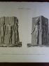 DESCRIPTION DE L'EGYPTE.  Thèbes. Karnak. Vue d'un bloc en granit orné de six figures, trouvé près de la galerie du palais. (ANTIQUITES, volume III, planche 31) - First edition - Edition-Originale.com