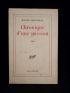 JOUHANDEAU : Chronique d'une passion - Libro autografato, Prima edizione - Edition-Originale.com