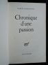 JOUHANDEAU : Chronique d'une passion - Signiert, Erste Ausgabe - Edition-Originale.com