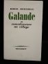 JOUHANDEAU : Galande ou convalescence au village - Prima edizione - Edition-Originale.com