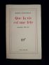JOUHANDEAU : Que la vie est une fête - Signed book, First edition - Edition-Originale.com