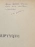JOUHANDEAU : Triptyque - Signed book, First edition - Edition-Originale.com