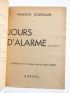 JOURDAIN : Jours d'Alarme - Signed book, First edition - Edition-Originale.com