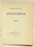 JOUVE : Inventions - Libro autografato, Prima edizione - Edition-Originale.com