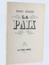 JUNGER : La Paix - Prima edizione - Edition-Originale.com