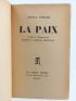 JUNGER : La Paix - First edition - Edition-Originale.com