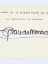 KELLY : Bristol de S.A.S. la Princesse de Monaco signé de Grace Kelly - Libro autografato, Prima edizione - Edition-Originale.com