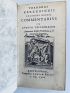 KERCKRING : Theodori Kerckringii Doctoris Medici Commentarius in Currum Triumphalem Antimonii Basilii Valentini - Erste Ausgabe - Edition-Originale.com