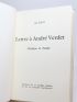 KIJNO : Lettre à André Verdet. Plastique et poésie - Autographe, Edition Originale - Edition-Originale.com